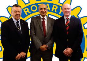 Vice President Alan Rankin, Aijaz Jabbar, President David Paterson